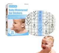 Stronrive 30 Baby Waterproof Ear Stickers, Use Ear Patch and Foot Care Sticker, Earmuffs, Waterproof Ear Covers for Hair Dye, Shower, Bathing