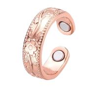 Stronrive Anillos Magnéticos Para Hombres | Joyería Elegante En Cobre,Joyas de Cobre Cómodas Vintage para Bodas, Fiestas, Hombres, Mujeres y Ocasiones Especiales