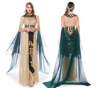 Stronrive Costumbres de Halloween para mujeres Cleopatra | Trajes de cosplay de princesa egipcia para adultos - Ropa de reina egipcia para adultos para suministros de fiesta de juegos de rol