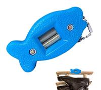 Stronrive Cuchillas para Patines Hielo, Herramienta Hoja Afilado con Revestimiento Diamante con temática Pescado, Arena Piedra Hielo Patines Hoja Molinillo Accesorios