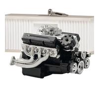 Stronrive Modelo De Motor Para Exhibición,Maqueta Metálica De Motor V8 Para Exhibición | Manualidades Educativas Para Jóvenes Y Familia