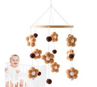 Stronrive Móvil de bebé para cuna,Móvil moderno para moisés - Carrusel de cuna para bebés, niños y niñas de 0 a 12 meses, apto para cuna, cochecito, asiento de automóvil, incluye flores de colores,