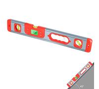 Stronrive Nivel Magnético, Niveles ergonómico Marco Fuerza Inteligente, Medición ángulo relativo absoluto 20 Pulgadas para automóviles, Madera, maquinaria, telecomunicacias