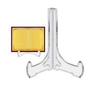 Stronrive Soporte de caballete acrílico,Caballete Acrílico para Platos - Soporte para marco de fotos, caballete transparente multifuncional para monedas, piedras preciosas, medallas