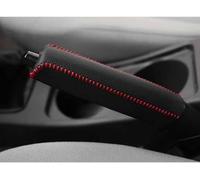 StRoux Cubierta del Freno De Mano del Coche para Benz/AMG SLK SLC R170 R171 R172 SLK 55 32, Cuero Funda del Freno De Mano EmpuñAdura Funda Antideslizante Protector Accesorios,B/Black-Red Line