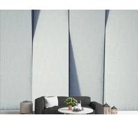 STROXTH WALLPAPER Papel Pintado Cuadrados geométricos abstractos 430cmx300cm Espacio De Pared Futurista Con Rayas Grises 3D Fotográfico Sala Estar Dormitorio Decoración Papel