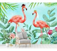 STROXTH WALLPAPER Papel Pintado Plantas tropicales frondosas 400cmx280cm Hojas De Palmera Verdes Hojas De Plátano 3D Fotográfico Sala Estar Dormitorio Decoración Papel