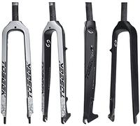 STRTG Horquilla Rígida De Bicicleta Horquillas Delanteras De Bicicleta De Carbono Completo Freno De Disco Horquilla Rígida Horquilla De Bicicleta MTB Accesorios De Bicicleta Recta D,27.5inch