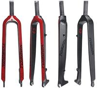 STRTG Horquilla Rígida De Bicicleta Horquillas Delanteras De Bicicleta De Carbono Completo Freno De Disco Horquilla Rígida Horquilla De Bicicleta MTB Accesorios De Bicicleta Recta F,26inch