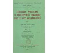 Structures Institutions Et Développement Économique Dans Les Pays Sous
