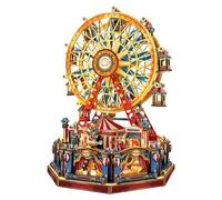 STRUCWOOD Rompecabezas de madera 3D para bricolaje, casita de muñecas, modelo de construcción de circo, decoración navideña con luces y música, regalos para adultos y adolescentes (SQ-69)