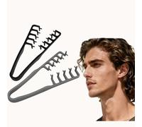 Strukturierter Griffhaarkamm-Set, Zweifunktions-Design mit breiten und feinen Zähnen - praktisch und benutzerfreundlich, 2-in-1-Friseurkamm für Volumen an den Haarwurzeln und präzises Styling