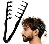 STRUKTURPASTE Peine Texturizador Hombre,Peine Pelo Rizado,Peine de Dientes Anchos, Herramienta para dar Volumen a las Raíces, Accesorio De Estilizado Para Raíces y Flequillo Cabello Unisex
