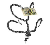 StrumentHand - Herramienta de montaje de PCB para soldadura, ayuda a la soldadura | 4 bracci flexibles con morsetto da tavolo regolabile, supporto per PCB rotante per figurilla di pittura para