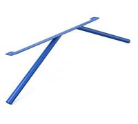 Strut Bar V-Brace for BMW for E46 320i 323i 325i 328i 330i 330Ci 330xi 323Ci 325Ci, Front Rear Tuning Suspension Support Rods(Blue)