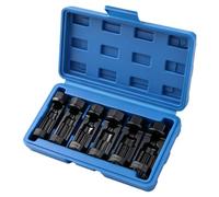 Strut Socket Set - 6 Piece, Chromium Molybdenum Steel, 1/2in Drive | 16-24mm Sizes, Shock-Resistant Design | 12-Point Sockets for Front Suspension Strut Locking Nut Removal and Shock Absorber In