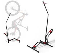 Stryser Soporte Bicicletas Suelo Caballete Bicicleta Soporte Bici - Base Estable, Acero Premium, Para MTB, Carretera y Niños aparca bicis 20-29", Fácil Montaje (4 Puntos)