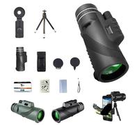 Stscope 360 Monocular Set, 360 Monocular Scope Set for Adults Long Range, Telescope High Power for Adults Long Range with Phone Adapter Tripod, for Stargazing Travelling Concert (Black 40 * 60)
