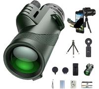 Stscope 360 Monocular Telescope High Power for Adults Long Range with Phone Adapter & Tripod, Stethoscope 360 Monocular Scope Set for Bird Watching Camping Travelling Concert(Green,40 * 60)