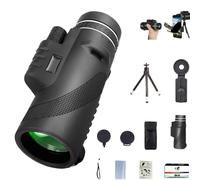 Stscope - Juego de monoculares 360, telescopio estetoscopio de alta potencia para adultos de largo alcance con adaptador de teléfono móvil y soporte de trípode, para observación de aves, camping