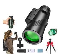 Stscope360 Monocular,STS Scope 360 Military-Grade Magnification with Smartphone Adapter Tripod Hand Strap,Night Vision,Bak4 Prism,Clear Low Light Vision for Bird Watching Hunting Hiking Camping(Black,