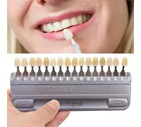 STSE 16 Colores Guía Dental del Modelo de Color de Sombra, Dientes 3D Profesionales Whitening Materiales de Seguimiento Carta de Color Oral Care Herramientas del Dentista