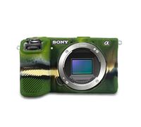 STSEETOP Funda protectora de silicona para cámara Sony A6700 Alpha 6700, funda protectora de silicona DSLR, jaula desmontable, a prueba de golpes, a prueba de polvo (camuflaje)