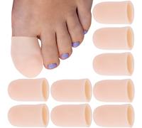STSTR 10 almohadillas de gel suave, protectores elásticos para dedos del pie grande, cojines de uñas de los pies, mangas para uñas encarnadas, uñas faltantes, callos, dedos en martillo