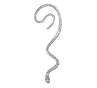 Sttiafay Silver Snake Ear Cuff Cz Cobra Wrap Pendientes Clip On Ear Ear No Perforad Hypoallergenic Earrings Personality Crawler Pendientes Joyería Para Mujeres Adolescentes
