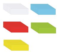 STTMGN Etiquetas magnéticas de borrado en seco (1 x 3, paquete de 60), calcomanías de imanes para escribir, impermeables, reutilizables para aula, oficina, gabinete, pizarra, nevera y más (multicolor)