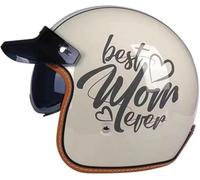 STTTBD Casco Motocicleta Retro 3/4, Casco Jet, Casco Scooter Vintage, Casco de Motocicleta Retro Abierto con certificación Dot/ECE para Hombres y Mujeres, Casco Ligero para ciclomotor. K,2XL=63-64CM