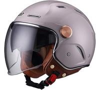 STTTBD Casco Motocicleta Retro 3/4 Media Cara para Hombres y Mujeres Adultos, Casco Abierto Vintage con Visera, Ligero, para Scooter eléctrico, ciclomotor, Cruiser, Chopper, ATV H,L=59-60cm