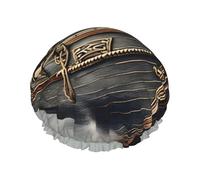 sttung Gorro de ducha de doble capa con estampado de barcos vikingos, elegante, con borde elástico, para mujeres y hombres