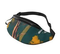 sttung National Parks Sunshine Trees Print - Riñonera todo en uno para entusiastas del senderismo, viajes y correr, Black, Talla única