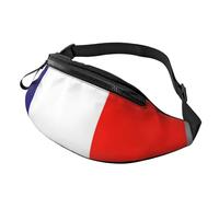sttung Riñonera todo en uno con estampado de bandera francesa para entusiastas del senderismo, viajes y correr, Black, Talla única