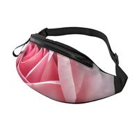 sttung Riñonera todo en uno con estampado de flor de rosa para entusiastas del senderismo, viajes y correr, Black, Talla única