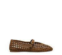 Stuart Weitzman - Prim Woven Mary Jane - Shoes - Mujer - Marrón - 40 EU -