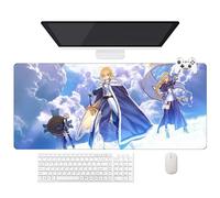 Stuasas - Alfombrilla de ratón Anime Fate Stay Night Zero Saber Rin, alfombra XXL lavable con bordes reforzados (90 cm x 40 cm x 3 mm), superficie duradera y antideslizante (c)