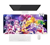 Stuasas - Alfombrilla de ratón Anime No Game No Life XXL lavable con bordes reforzados (90 cm x 40 cm x 3 mm), superficie duradera y antideslizante (g)