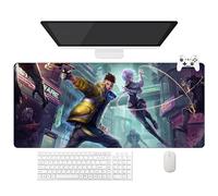 Stuasas - Alfombrilla de ratón para juego Cyberpunk Edgerunners Lucyna 2077, alfombra XXL lavable con bordes reforzados (90 cm x 40 cm x 3 mm), superficie duradera y antideslizante (i)