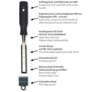 Stubai 354312 - Formón (mango de polipropileno, 12 mm) color negro