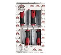Stubai 356104 - Pack de 4 piezas para formón, mango de 2 cantos