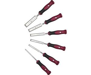 Stubai 356106 - Pack de 6 piezas para formón, mango de 2 cantos