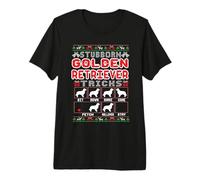 Stubborn Golden Retriever Tricks Dog Lover Ugly Christmas Camiseta Premium
