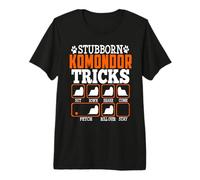 Stubborn Komondor Dog Tricks Funny Puppy Dog Lover Camiseta Premium