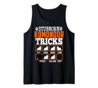 Stubborn Komondor Dog Tricks Funny Puppy Dog Lover Camiseta sin Mangas