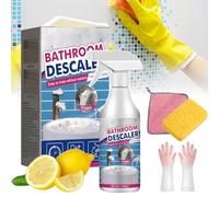 Stubborn - Limpiador de manchas, spray descalcificador de baño, espuma descalcificadora de baño, limpiador de espuma multiusos para baño, agente de limpieza descalcificante, para baño, bañera,