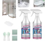 Stubborn Stains Cleaner, Bathroom Descaler Foam, Bathroom Descaler Spray, Bathroom Descaler, Foam Cleaner Foam Spray, All Purpose Rinse Cleaning Foam For Bathroom (2pcs)