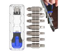 Stubby - Destornillador de trinquete portátil 15 en 1, herramienta de reparación multi-bit | Destornillador corto magnético | para bicicleta, coche, bricolaje, reparación de muebles, electrodomésticos