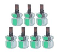 Stubby Flathead Screwdriver Set High Torque Steel Blade Head Ergonomic Handle 7pcs Mini Short Screwdrivers for Sewing Machine Repair Home Office Construction Site Plastic Steel